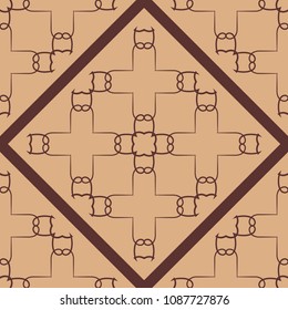 Ornamental seamless pattern. Vector abstract background. Template for design