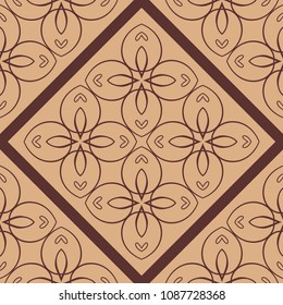 Ornamental seamless pattern. Vector abstract background. Template for design