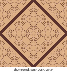 Ornamental seamless pattern. Vector abstract background. Template for design