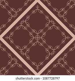 Ornamental seamless pattern. Vector abstract background. Template for design