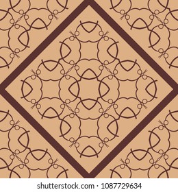Ornamental seamless pattern. Vector abstract background. Template for design