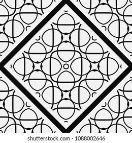Ornamental seamless pattern. Vector abstract background. Template for design