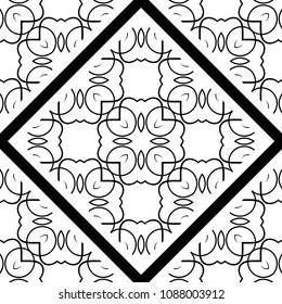 Ornamental seamless pattern. Vector abstract background. Template for design