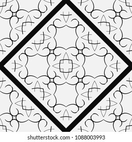 Ornamental seamless pattern. Vector abstract background. Template for design