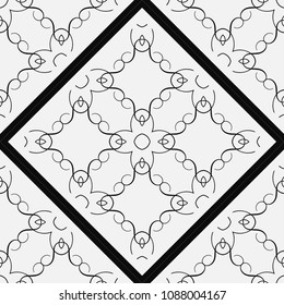 Ornamental seamless pattern. Vector abstract background. Template for design
