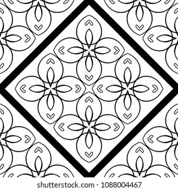Ornamental seamless pattern. Vector abstract background. Template for design