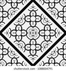 Ornamental seamless pattern. Vector abstract background. Template for design