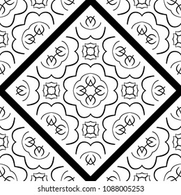 Ornamental seamless pattern. Vector abstract background. Template for design