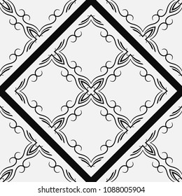 Ornamental seamless pattern. Vector abstract background. Template for design