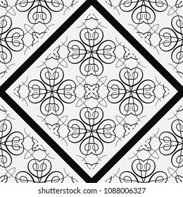 Ornamental seamless pattern. Vector abstract background. Template for design