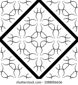Ornamental seamless pattern. Vector abstract background. Template for design