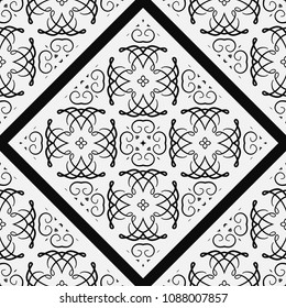 Ornamental seamless pattern. Vector abstract background. Template for design