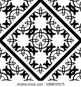 Ornamental seamless pattern. Vector abstract background. Template for design