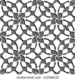 Ornamental seamless pattern. Vector abstract floral background.