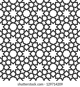 Ornamental seamless pattern. Vector abstract background.