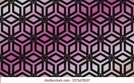 Ornamental seamless pattern. Vector abstract background. Vector monochrome seamless pattern. Abstract seamless geometries pattern. Design for decor, prints, textile, furniture, cloth, digital