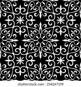 Ornamental seamless pattern. Vector abstract background