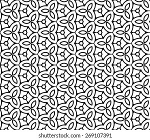 Ornamental seamless pattern. Vector abstract background.