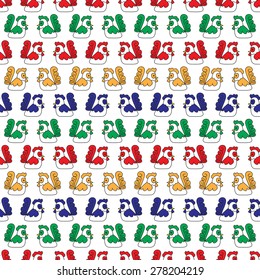 Ornamental seamless pattern. Vector abstract background.