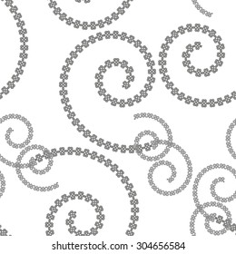 Ornamental seamless pattern. Vector abstract background. Easily editable vector image