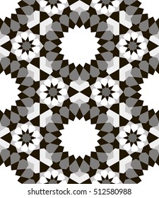 Ornamental seamless pattern. Vector abstract background. Morocco, Traditional Arabic Islamic Background. Mosque decoration element Ideal for wall decoration and wrapping paper design.