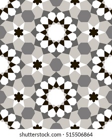 Ornamental seamless pattern. Vector abstract background. Morocco, Traditional Arabic Islamic Background. Mosque decoration element Ideal for wall decoration and wrapping paper design.