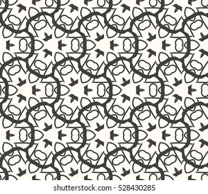 Ornamental seamless pattern. Vector abstract background.