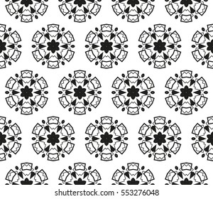 Ornamental seamless pattern. Vector abstract background.