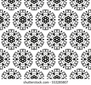 Ornamental seamless pattern. Vector abstract background.