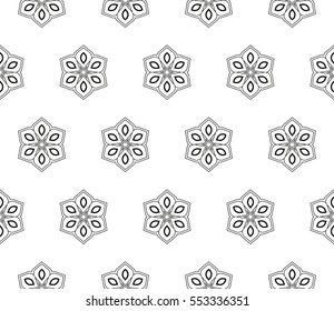 Ornamental seamless pattern. Vector abstract background.