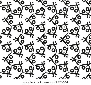 Ornamental seamless pattern. Vector abstract background.