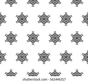 Ornamental seamless pattern. Vector abstract background.