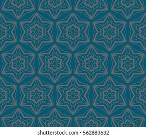 Ornamental seamless pattern. Vector abstract background.