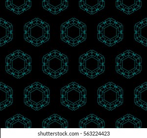 Ornamental seamless pattern. Vector abstract background.