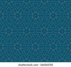 Ornamental seamless pattern. Vector abstract background.