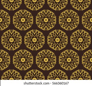 Ornamental seamless pattern. Vector abstract background.