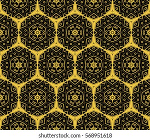 Ornamental seamless pattern. Vector abstract background.