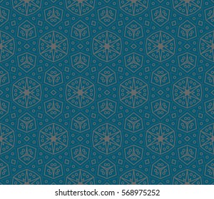 Ornamental seamless pattern. Vector abstract background.