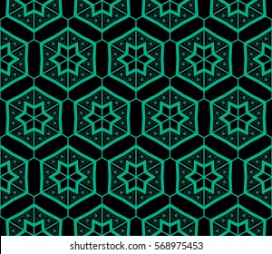 Ornamental seamless pattern. Vector abstract background.