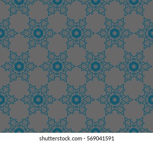 Ornamental seamless pattern. Vector abstract background.