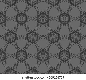 Ornamental seamless pattern. Vector abstract background.