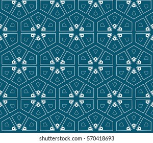 Ornamental seamless pattern. Vector abstract background.