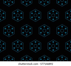 Ornamental seamless pattern. Vector abstract background.