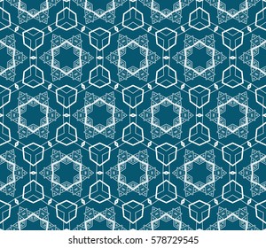 Ornamental seamless pattern. Vector abstract background.