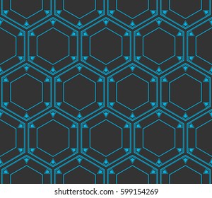 Ornamental seamless pattern. Vector abstract background.