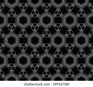 Ornamental seamless pattern. Vector abstract background.
