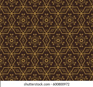 Ornamental seamless pattern. Vector abstract background.