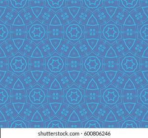 Ornamental seamless pattern. Vector abstract background.