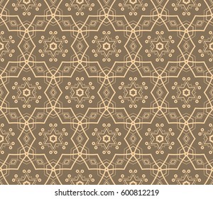Ornamental seamless pattern. Vector abstract background.