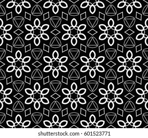 Ornamental seamless pattern. Vector abstract background.